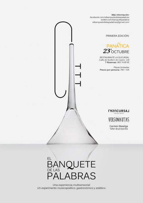 CARTEL CARMEN BASELGA EL BANQUETE DE LAS PALABRAS